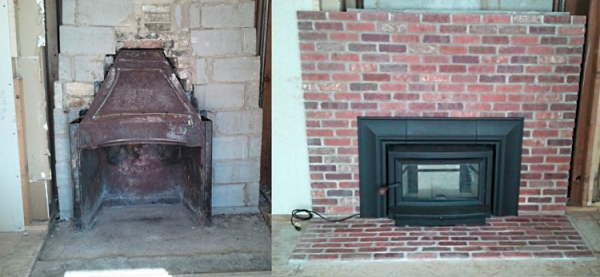 Wisconsin Chimney Before and After Remodeling