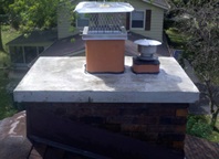 Concrete Cap Installation for Chimneys