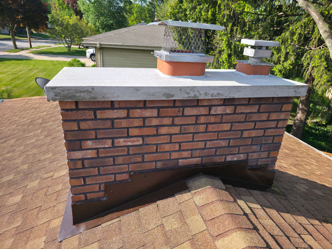 Chimney after rebuilding